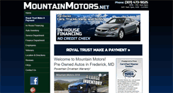 Desktop Screenshot of mountainmotors.net